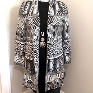 Ruby Rd PS 52% cotton/29% acrylic/19%polyester soft sweater jacket